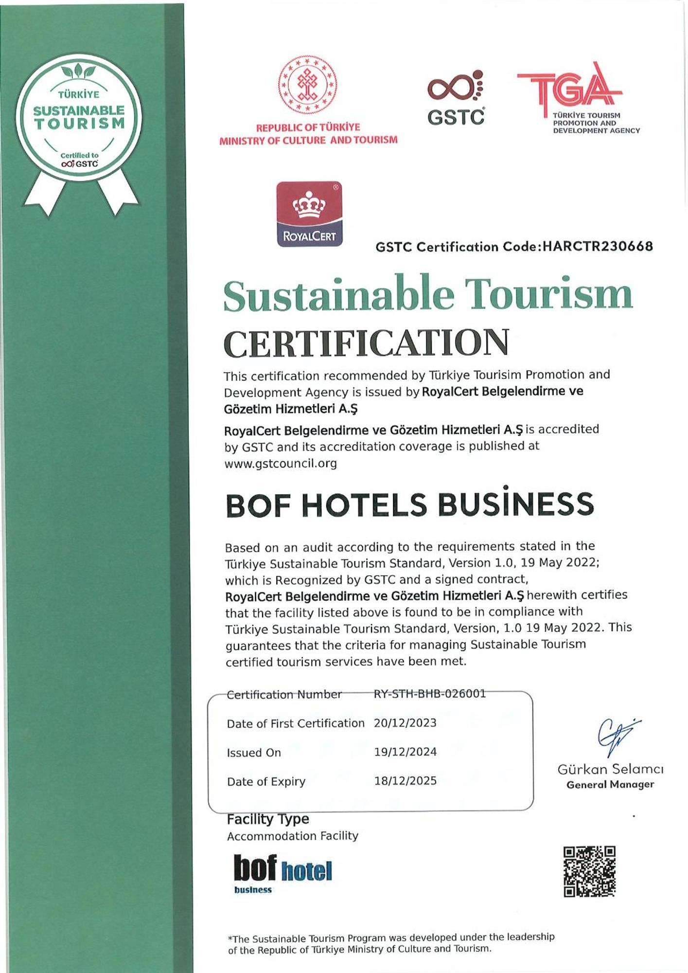 Bof Hotels Business Estambul Exterior foto